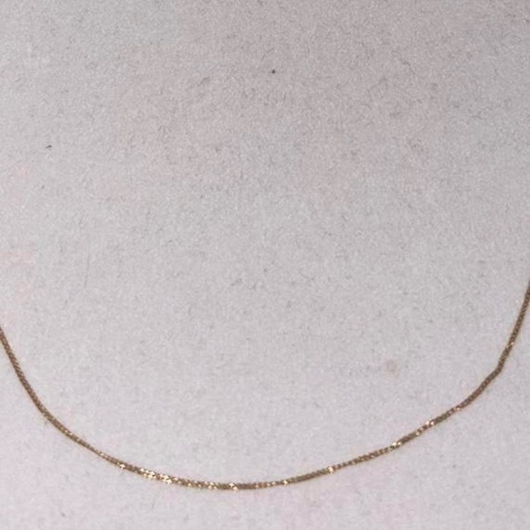 Vintage 10k Solid Gold Yellow Gold 17.25” Dainty Chain Necklace - Picture 3 of 7
